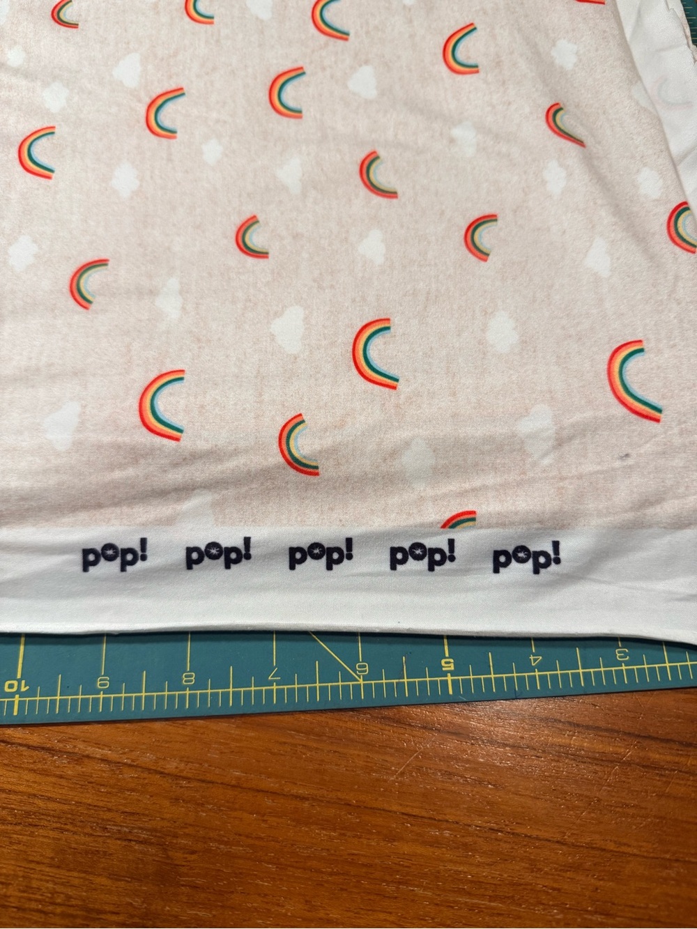 Stretch Fabric- Whimsey Rainbows and clouds - Picture 2 of 4